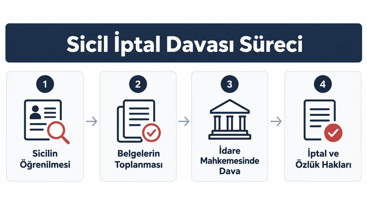 Sicil İptal Davası (TSK) - Emsal Kararlar - Örnek Dilekçe 6 Sicilin öğrenilmesi, belgelerin toplanması ve idare mahkemesinde sicil iptal davası süreci