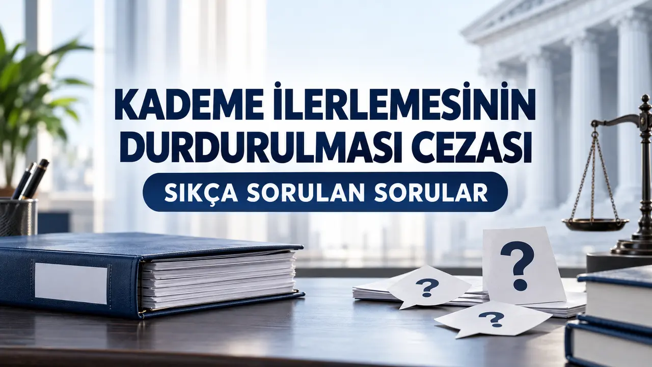 Kademe İlerlemesinin Durdurulması Cezası İptali 3 Kademe ilerlemesinin durdurulması cezası hakkında sıkça sorulan sorular