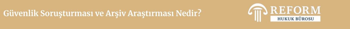Güvenlik Soruşturması İptal Davası Dilekçesi