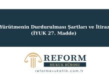 yürütmenin durdurulması, yürütmeyi durdurma, idari işlemin uygulanmasının askıya alınması, geçici tedbir, idari yargıda ihtiyati tedbir, işlemin yürütmesinin durdurulması, uygulamanın durdurulması, işlem askıya alınması, yargı koruması tedbiri, hukuki koruma önlemi, açıkça hukuka aykırılık, telafisi güç zarar, yürütmenin durdurulması şartları İYUK, yürütmeyi durdurma kararı nasıl alınır, idari yargıda yürütmenin durdurulması dilekçe örneği, uygulanmakla etkisi tükenecek idari işlemler, telafisi güç ya da imkânsız zarar ne demek, savunma alınmadan yürütmenin durdurulması, itiraz süresi yürütme durdurma kararı, kamu görevlileri atama işlemlerinde yürütmeyi durdurma mümkün mü, yürütmenin durdurulması kararı uygulanmazsa ne yapılır, yürütmenin durdurulması kararına itiraz dilekçesi, iptal davası ile yürütmenin durdurulması, idare mahkemeleri yürütmeyi durdurma uygulamaları, hukuk devleti ve yürütmeyi durdurma, idari yargı ihtiyati tedbir, idarenin savunma hakkı ve yürütmenin durdurulması