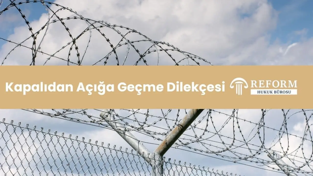 Kapalıdan açığa geçme dilekçesi örneğini inceleyin.