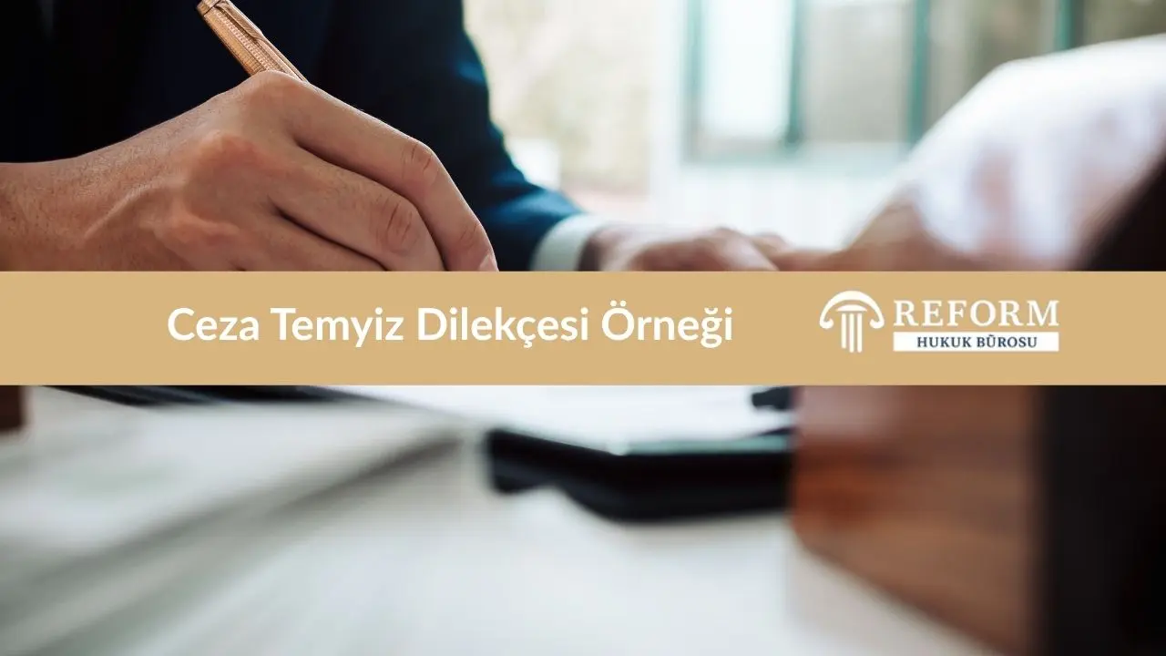 ceza temyiz dilekcesi