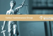 tahliye taahhutnamesi ornegi