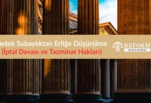 yedek subaylıktan erliğe düşürülme, 7179 sayılı kanun 33. madde, askeri idari dava yetkili mahkeme, yedek subay maaş iadesi, güvenlik soruşturması iptal davası