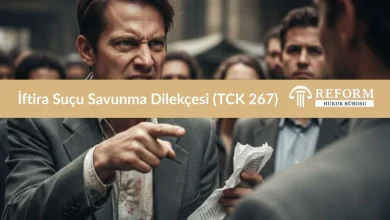 İftira Suçu Savunma Dilekçesi (TCK 267)