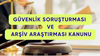 Güvenlik Soruşturması ve Arşiv Araştırması Kanunu