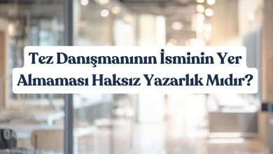 Tez Danışmanının İsminin Yer Almaması Haksız Yazarlık Mıdır? 4 Tez Danışmanının İsminin Yer Almaması Haksız Yazarlık Mıdır?