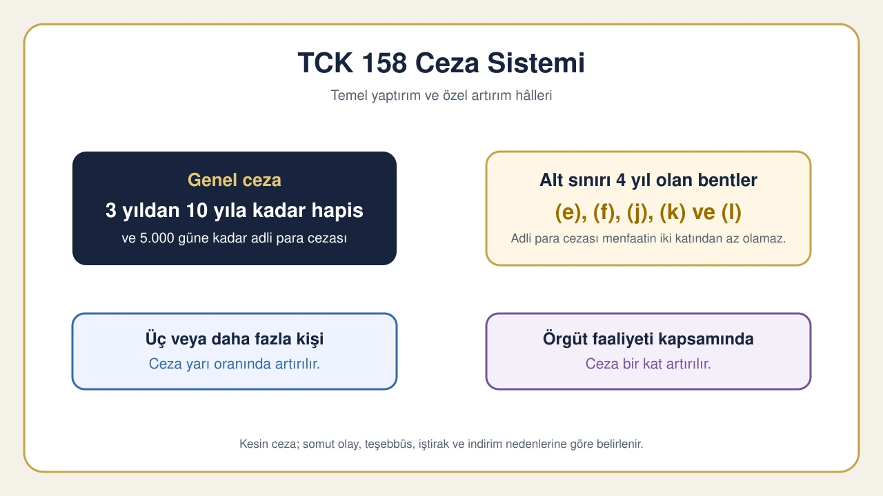 TCK 158 Nitelikli Dolandırıcılık Suçu ve Cezası 2 ceza sistemi semasi