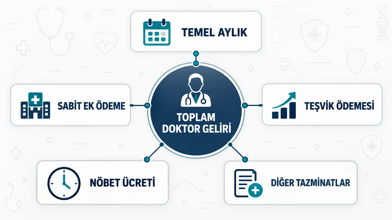 Doktor Maaşı 2026: Uzman, Profesör ve Asistan Maaşları 2 Doktor maaşını oluşturan temel aylık, ek ödeme, teşvik ve nöbet ücreti