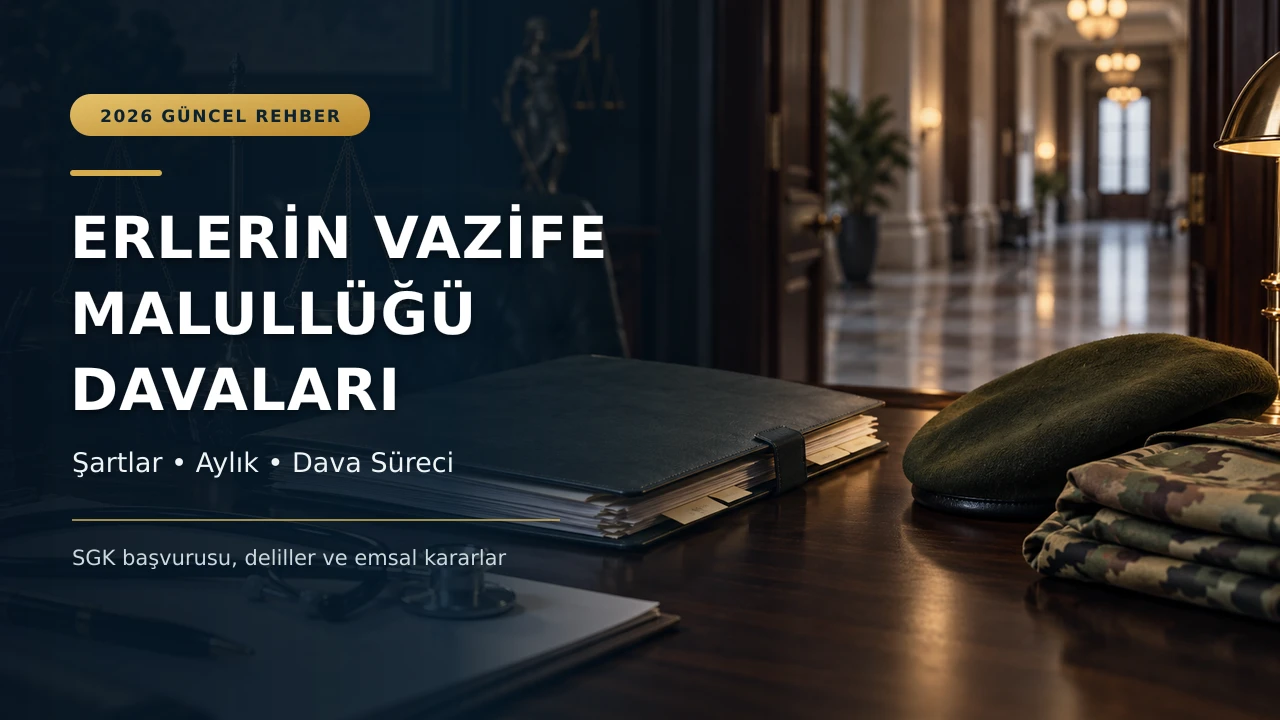 Erlerin Vazife Malullüğü Davaları Nasıl Açılır? 1 Erlerin vazife malullüğü davaları güncel rehberi