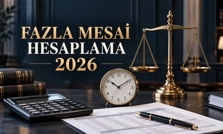 Fazla mesai hesaplama 2026 net ve brüt ücret