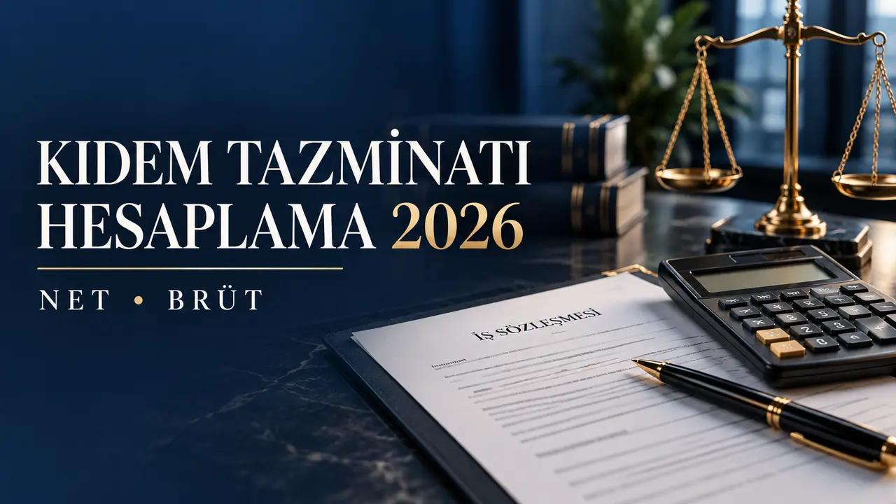 Kıdem Tazminatı Hesaplama 2026 (Net–Brüt) 1 Kıdem tazminatı hesaplama 2026 net ve brüt hesaplama aracı