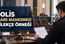 Polis idare mahkemesi dilekçe örneği ve polis disiplin cezası iptal davası