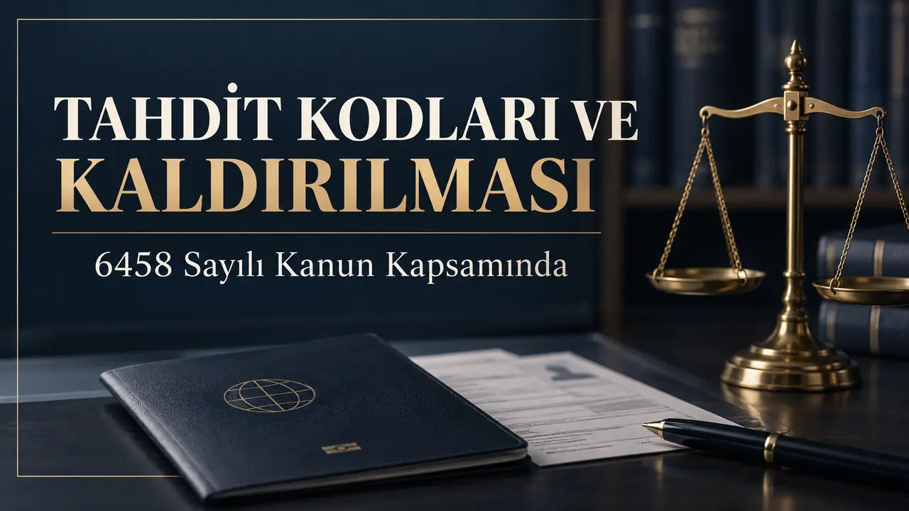 Tahdit kodları ve kaldırılması 6458 sayılı Kanun kapsamında