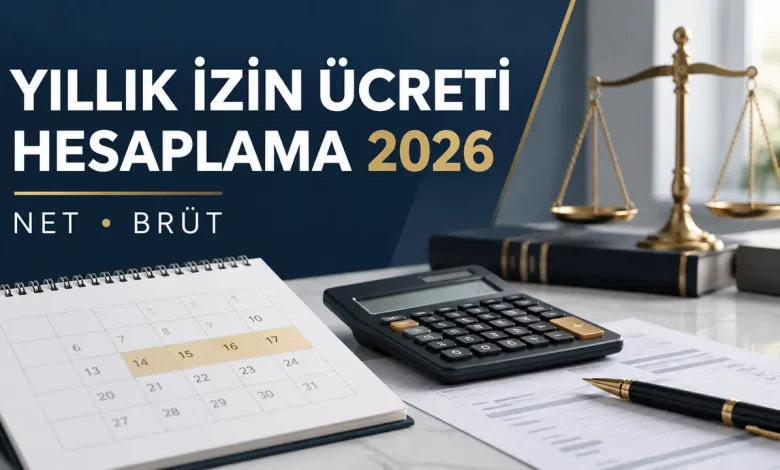 Yıllık izin ücreti hesaplama 2026 net ve brüt hesaplama